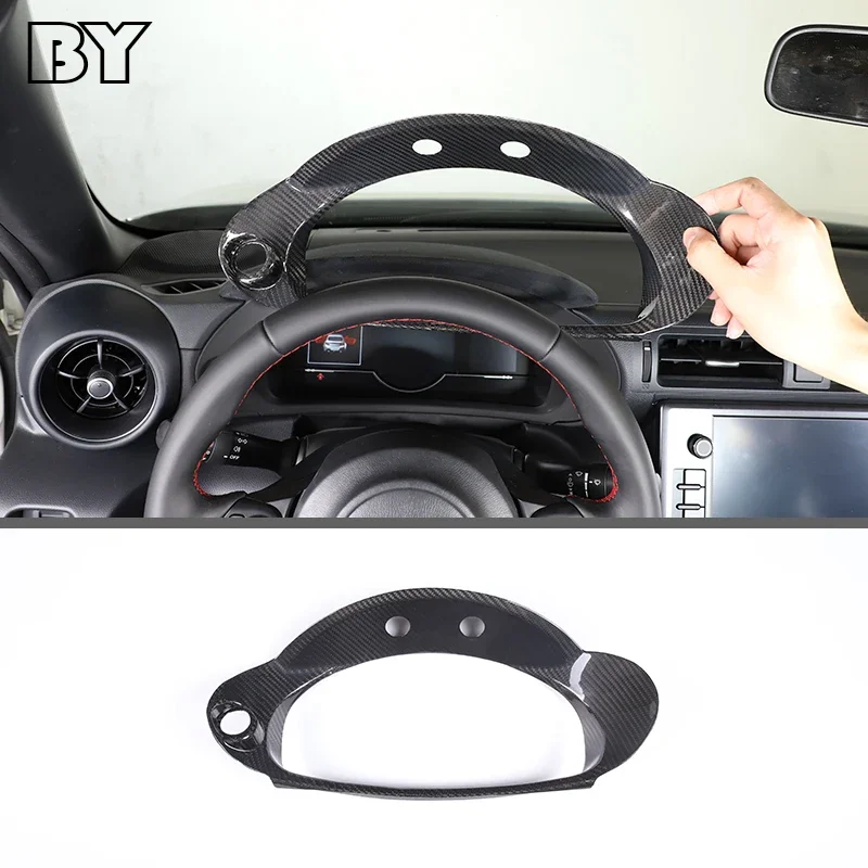 

Car Dashboard Decorative Frame Stickers Cover Trim Decal For Toyota 86/Subaru BRZ 2022 Interior Accessories Real Carbon Fiber