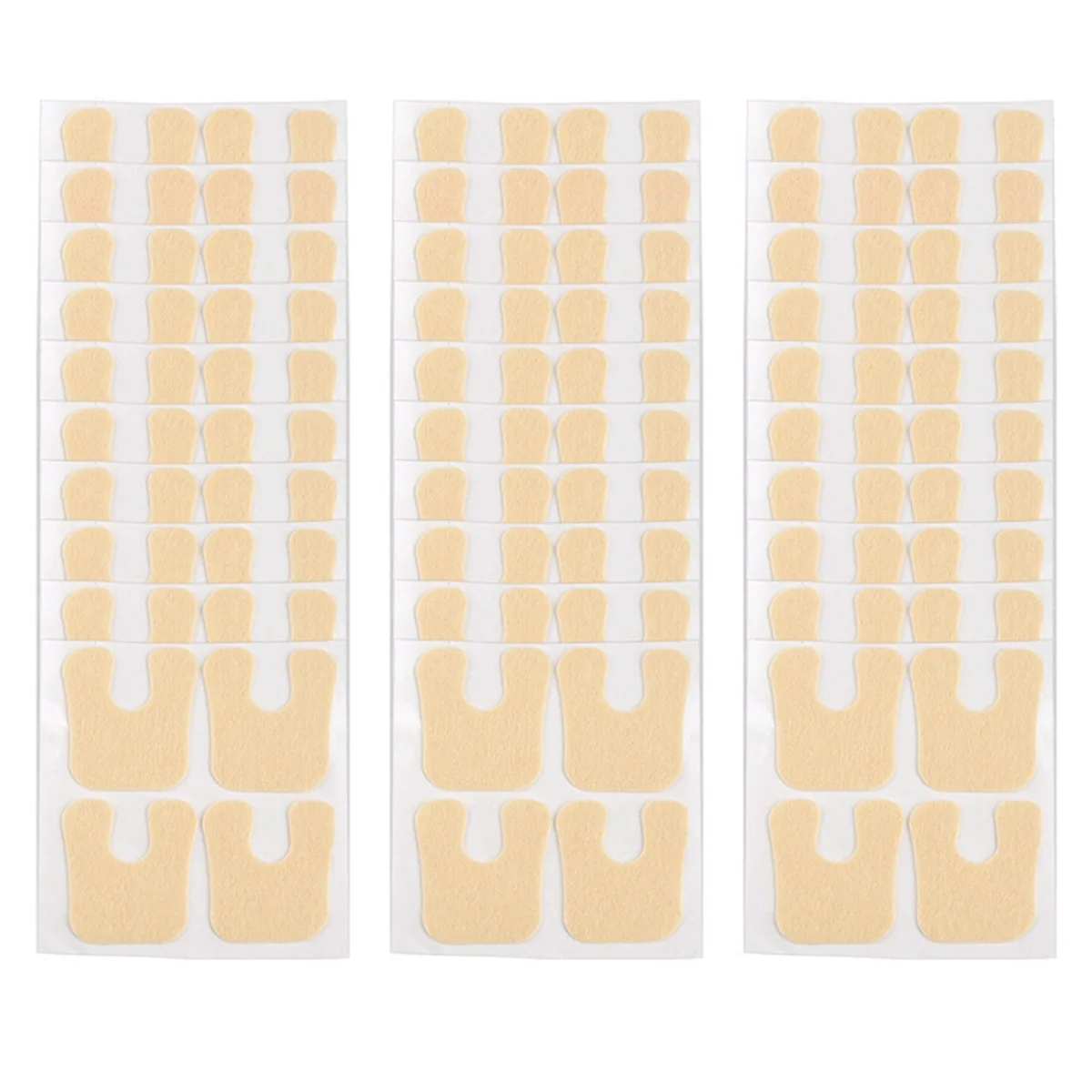 

AA47 Лидер продаж, 120 шт., U-образные фетровые подушечки для мозолей, плюсневые подушечки для ног, обезболивающие подушечки для ног, сохраняют мозоли от натирания подушечек