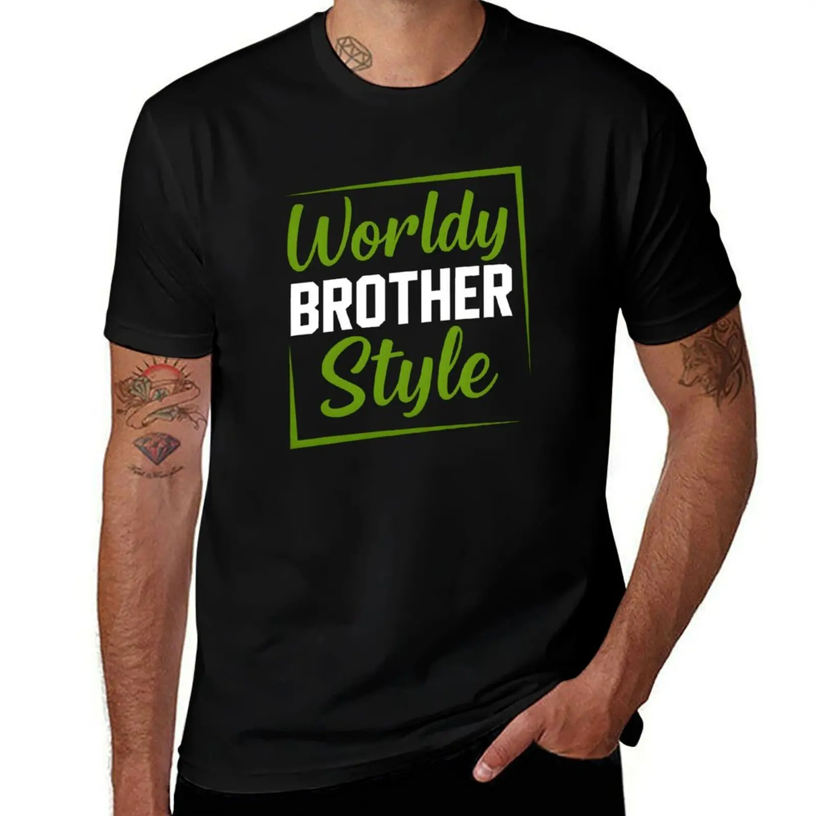 

Worldy Brother Style T-Shirt korean fashion oversized t shirt summer clothes anime shirt slim fit t shirts for men