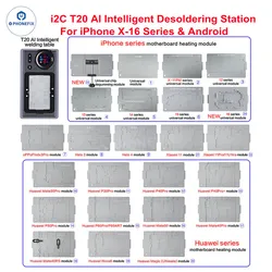 i2C T20 AI Intelligent Desoldering Pre-Heating Station For iPhone X - 15 Pro Max Android PCB IC Motherboard Separating Platform