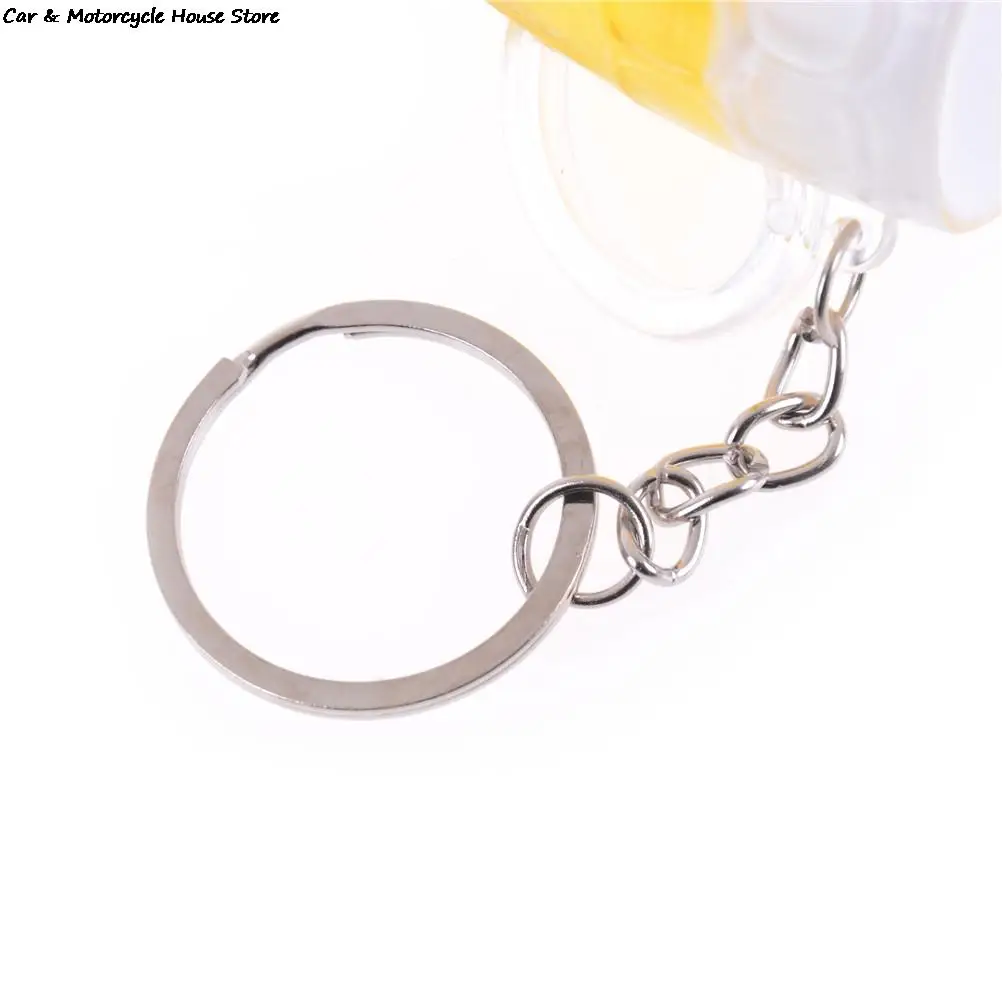 سلسلة مفاتيح إبداعية فريدة من الراتنج للنساء ، مشغولات يدوية فريدة ، حلقة مفاتيح رائعة ، دلاية كأس بيرة محاكاة صغيرة ، هدية مجوهرات حرفية ، 1 روض #4