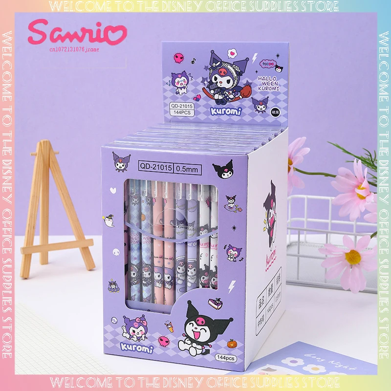 

Симпатичная прямая стираемая гелевая ручка с изображением эльфа, серия Kuromi, моделирование 12/144, стираемая гелевая ручка, школьные принадлежности для студентов, оптовая продажа, подарок