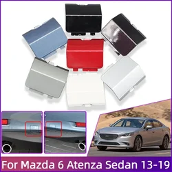 Cubierta de gancho de remolque para parachoques trasero de coche, accesorios para Mazda 6 Atenza 2013-2019 sedán pintado, tapa embellecedora, carcasa