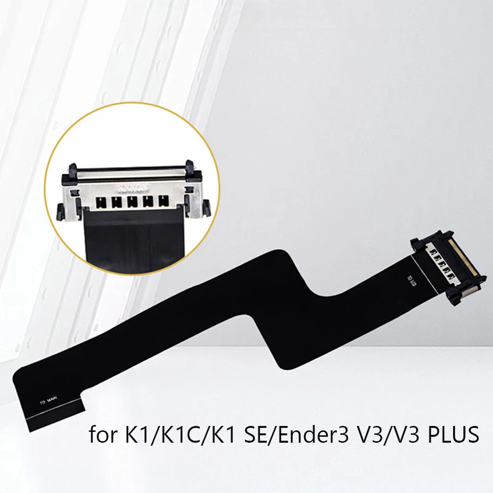 For K1/K1C Display FPC Connector Cable with Connector Durable Screen Cable 1/3Pcs 3D Printer Replacement Line K1, K1C 3D Printer
