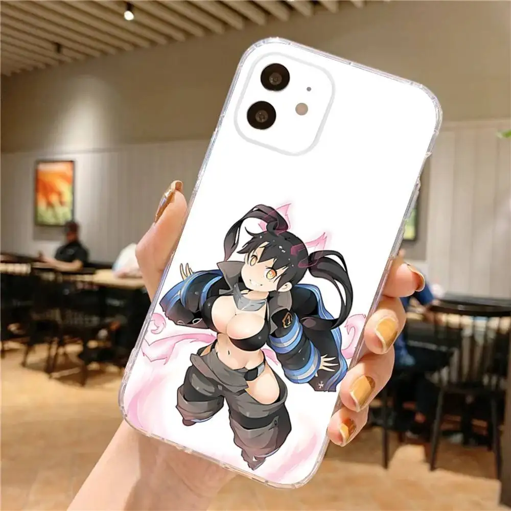 เคสโทรศัพท์ลายอนิเมะ F-Fire สำหรับ iPhone 17,16,15,14,13,12,11 Pro,Max,Plus,X,XS,XR,SE4,E Mini แบบใส นิ่ม