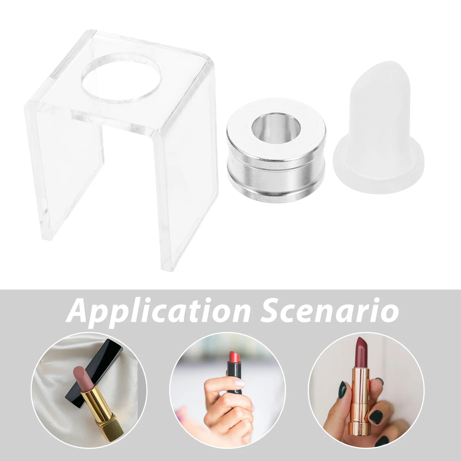 2 セットリップクリーム DIY モールドキット詰め替え可能な口紅チューブ容器自然な作成のための漏れ防止スナップ閉鎖 DIY 化粧品
