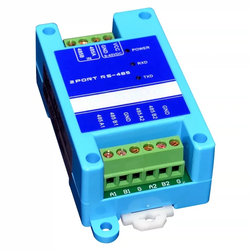 For 485 Repeater Photoelectric Isolation Industrial Grade RS485 Hub 2 Port Signal Amplifier
