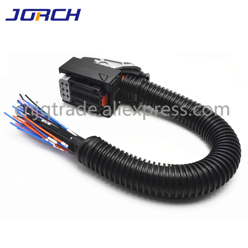 1set 58Pin Way 15494596 ECU Connector Auto PC Board Socket with Full Pin Wiring Harness Pigtail for DCM3.2