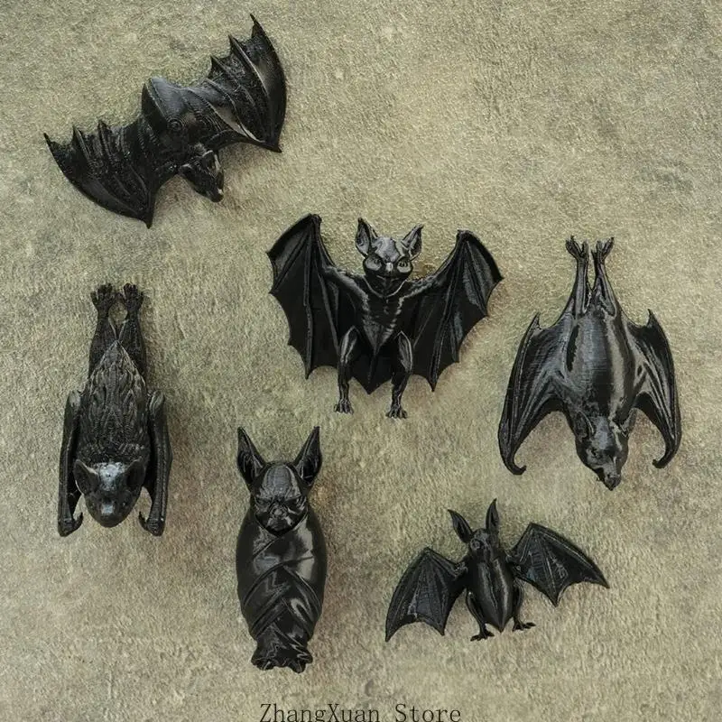 6 Stück Halloween-3D-Fledermaus-Kühlschrankmagnete mit PET-Konstruktion für Kühlschränke, magnetische Whiteboards und – Detail 7
