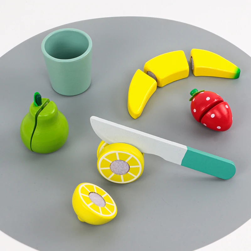 Presse-agrumes de cuisine en bois, Machine à jus de Simulation pour enfants, jouets éducatifs interactifs Parent-enfant de la maternelle