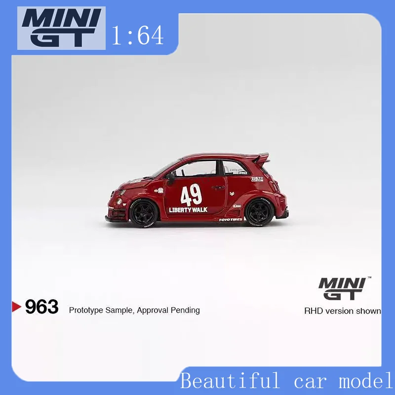 

MINI GT 963 1:64 Abbas LBWK Abas ABARTH Автомобильная форма из сплава