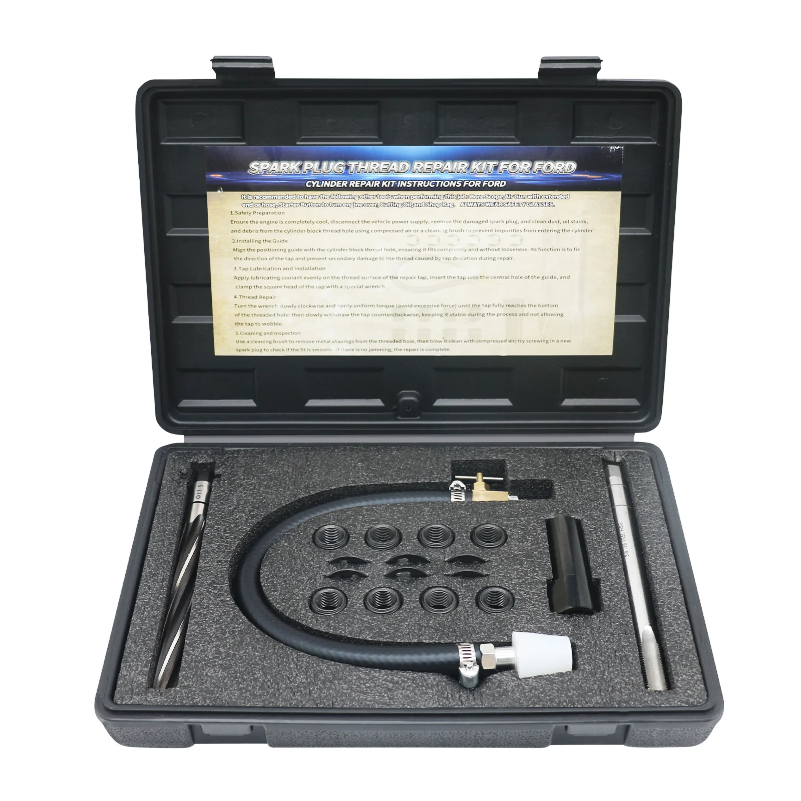 

Ремкомплект свечей зажигания 38900, совместимый с двухклапанными двигателями Ford Triton с двигателями 4,6 л, 5,4 л и 6,8 В-10