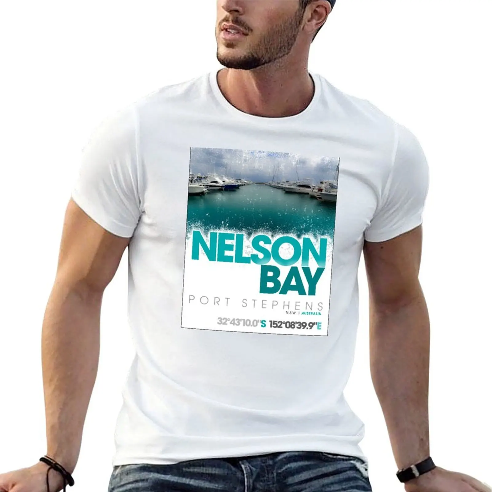 

Nelson Bay, Port Stephens, NSW - AUSTRALIA T-Shirt cotton t shirt man man t shirts high quality luxury brand T-Shirt