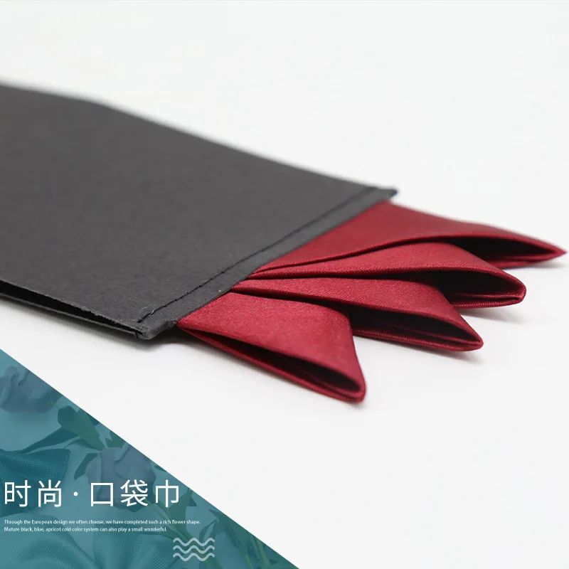 Lenço de Bolso Masculino Liso para Terno Formal de Negócios, Acessório para Casamento, Festa e Smoking de Noivo