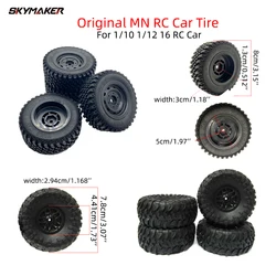 Original MN 4PCS Rc Car Rubber Tires Wheel Set for Rc 1/10 1/12 1/16 MN99 MN86 C54 Assembled Tyre Off-road Truck Upgrade Parts