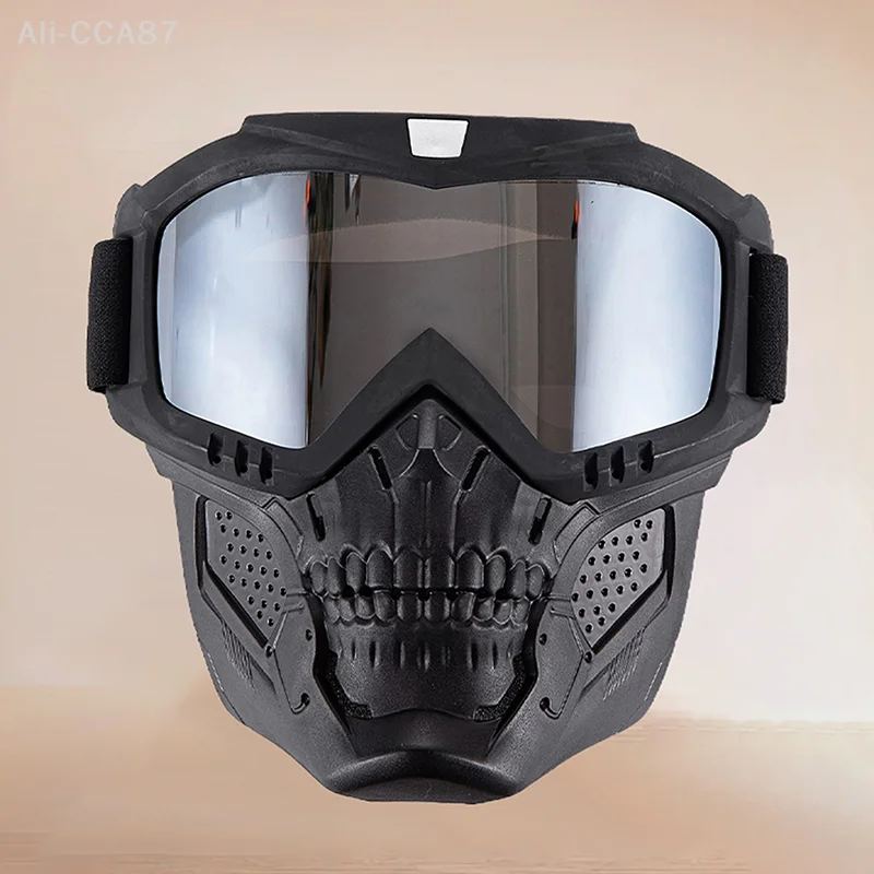 CS War Game 1Pcs Máscara tática, óculos de moto, Dirt Bike à prova de vento Caça Paintball Explosão segura