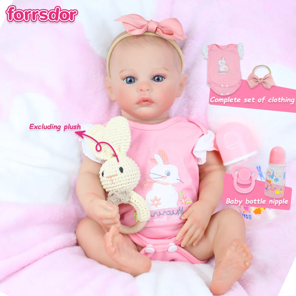 

18-дюймовая реалистичная кукла Meadow Reborn, силиконовая виниловая моющаяся кукла для девочек, коллекционная художественная кукла ручной работы, игрушка, рождественские подарки