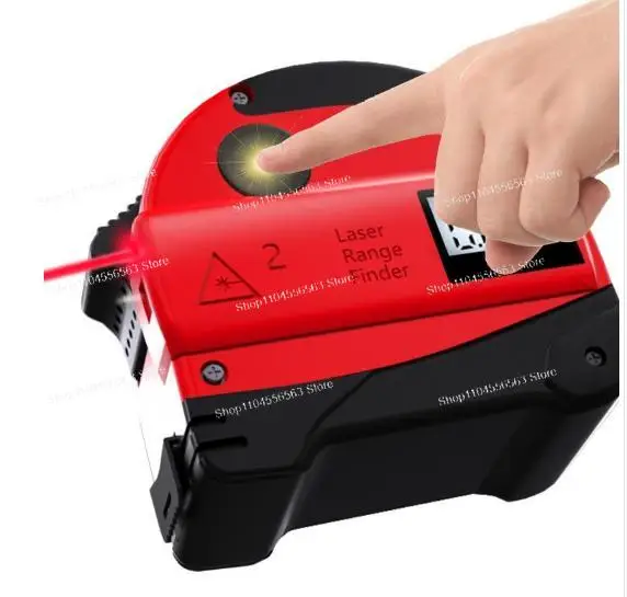 Accurate laser measurement with LED screen, rubber insert and shock resistance