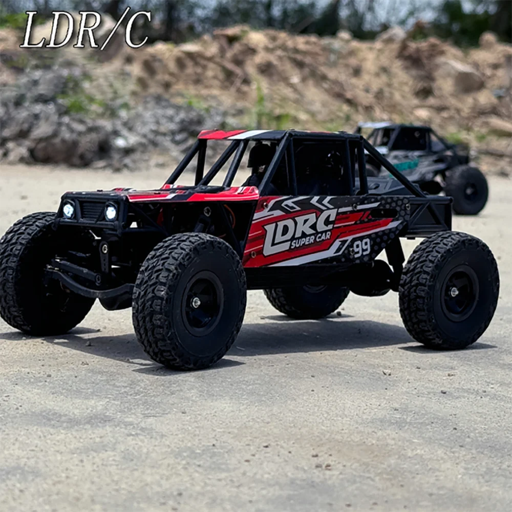 LDRC LD18499 Samochód RC 4WD w skali 1/18, zdalnie sterowany crawler 4x4, pojazd terenowy do wspinaczki 2.4G, zabawki dla dzieci i dorosłych