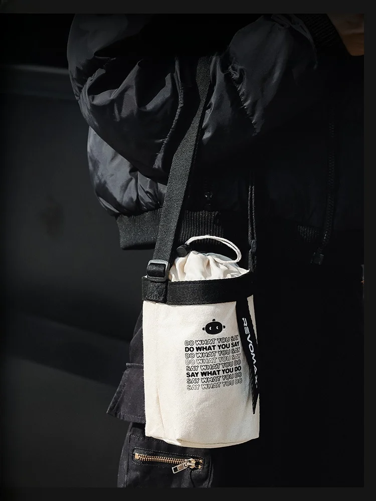 

Холщовая сумка Revomax, держатель для чашки, портативная бутылка для воды Sve, ручной ремень, сумка через плечо для хранения для всех