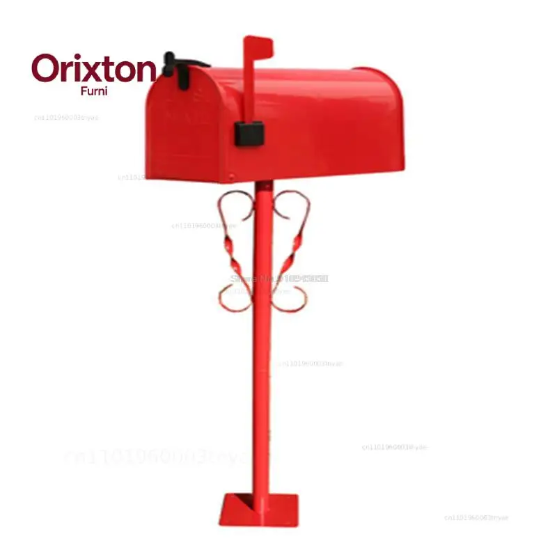 American style Security Stand Floor Mailbox Postbox Metal Anti-rust Outdoor Garden Park Suggestion Post Box Letter Box 4020