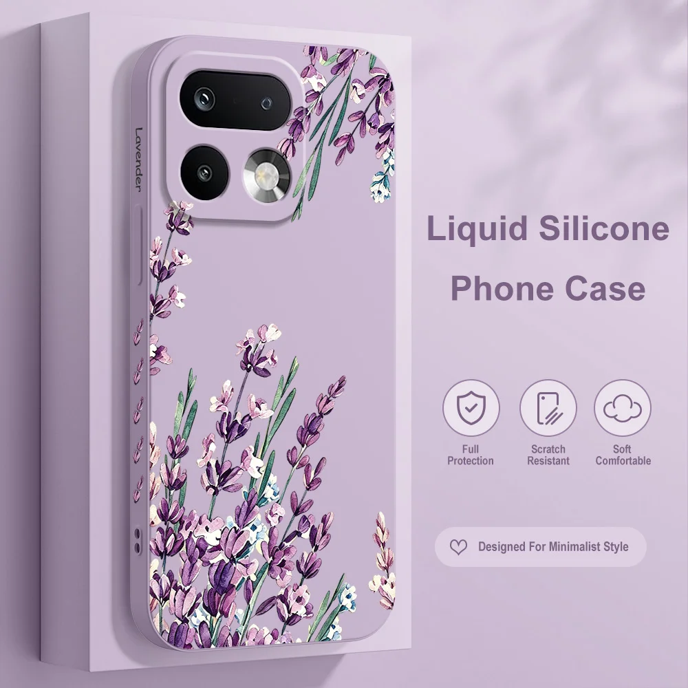 Lavender Sprig Phone Case For Oppo Realme 16 15 15T 14 13 12 11 10 9 9I Pro Plus 4G 5G Silicone Soft Cover