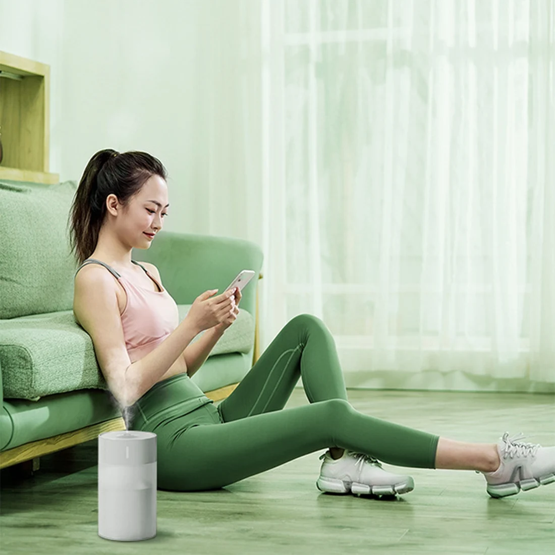 260Ml Air Humidifier USB Ultrasonic Aroma Essential Oil Diffuser Mini Cool Mist Maker Purifier for Home Car Grey