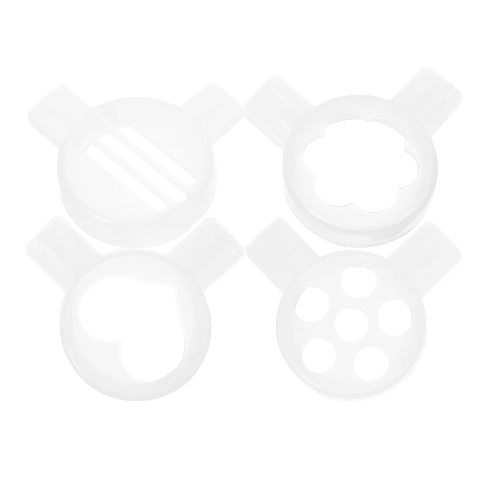 

4pcs Ice Cream Machine Nozzles Flower Mouth Shaping Accessories for Desserts Sandwich Kitchen Tools Cake Decor Tips Modeling