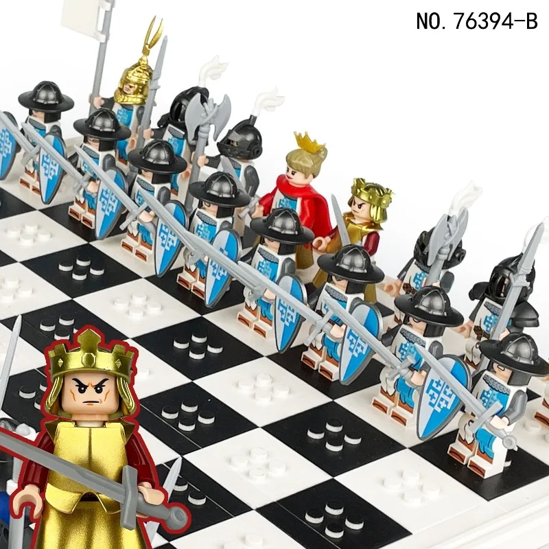 Vier ridderpop Romeinse eeuw grensoverschrijdende groothandel 76394 Xiangjiang kleine deeltjes geassembleerde bouwstenen speelgoedwapens