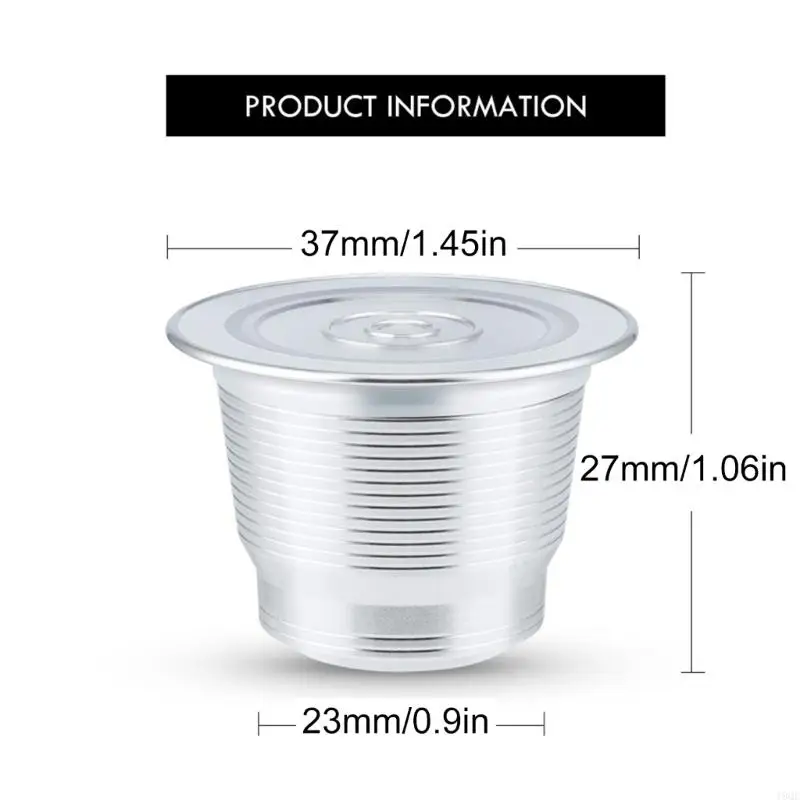19 QE قابلة لإعادة ملء الفولاذ المقاوم للصدأ القهوة جراب مجموعة أداة تنظيف جراب قابلة لإعادة الاستخدام