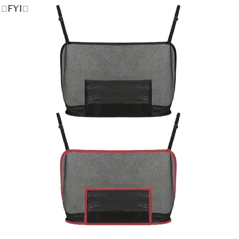 Large Capacity Car Seat Net Pocket Handbag Purse Holder Mesh Back Pouch Between Seats Storage Bag Organizer Car Accessories