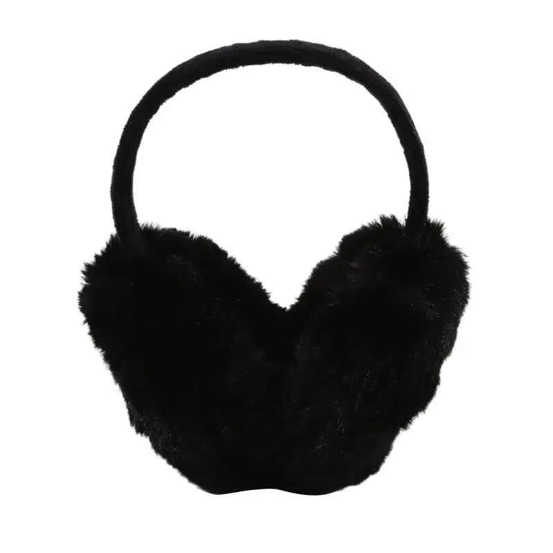 Inverno earmuff imitação de coelho feminino aquecedores de orelha grande pelúcia quente e à prova de vento earmuffs versátil para ciclismo ao ar livre novo