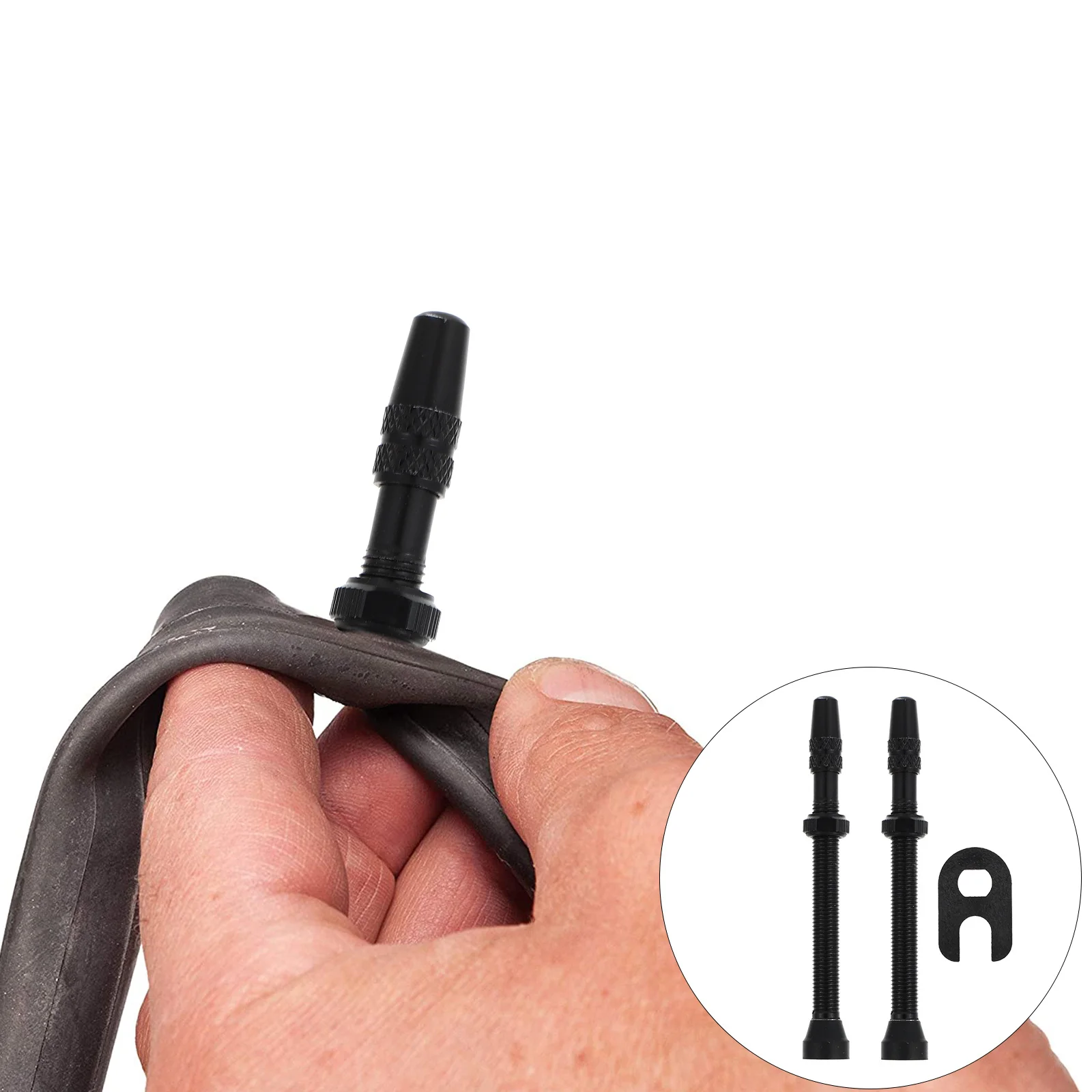 

1Set Tubeless Tire Valve Stem Aluminum Alloy Bike Wheel Stem for Mountain Bicycle Easy Install Tool Included Tubeless Tire Valve