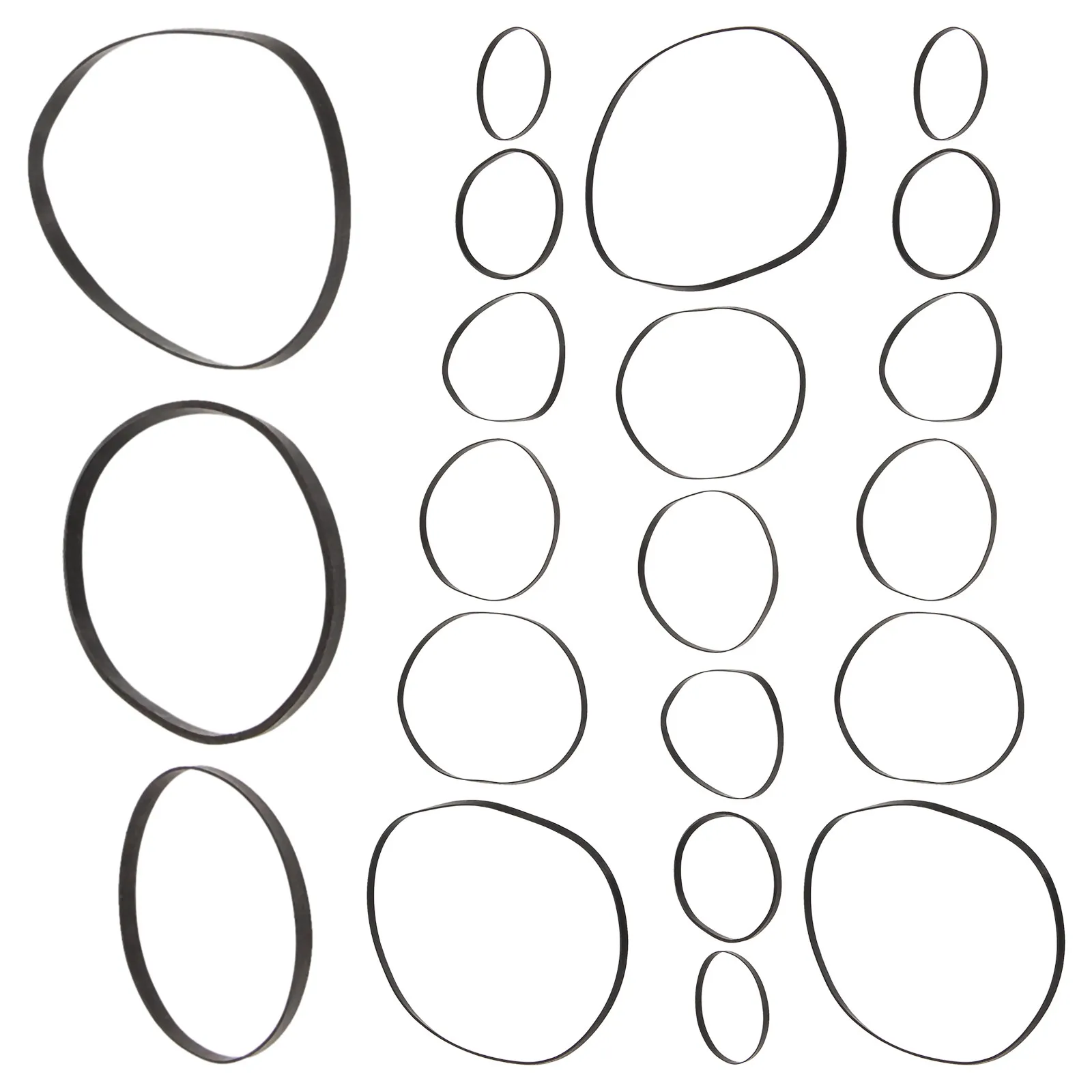 

50 шт. ремней для видеомагнитофонов, DVD-приводов, видеоприставок. Надежный резиновый материал, устойчивый к разрывам. Идеально подходит для ремонтных работ.