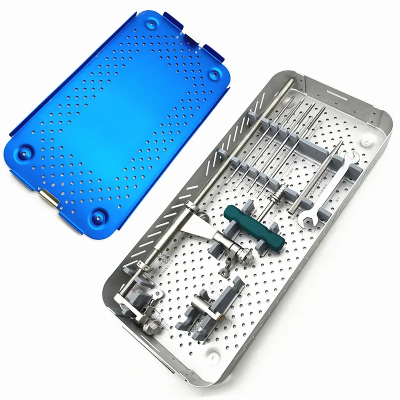 

Набор ортопедических инструментов для редукции переломов: дистрактор для костей, ретрактор для бедренной кости, ретрактор для большеберцовой кости, набор для редукции переломов конечностей