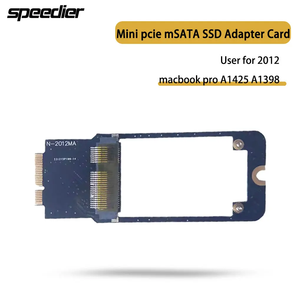 

Mini Pcie MSATA SSD Adapter Card for 2012 MacBook pro Compatible with A1425 A1398 - Storage Expansion Solution