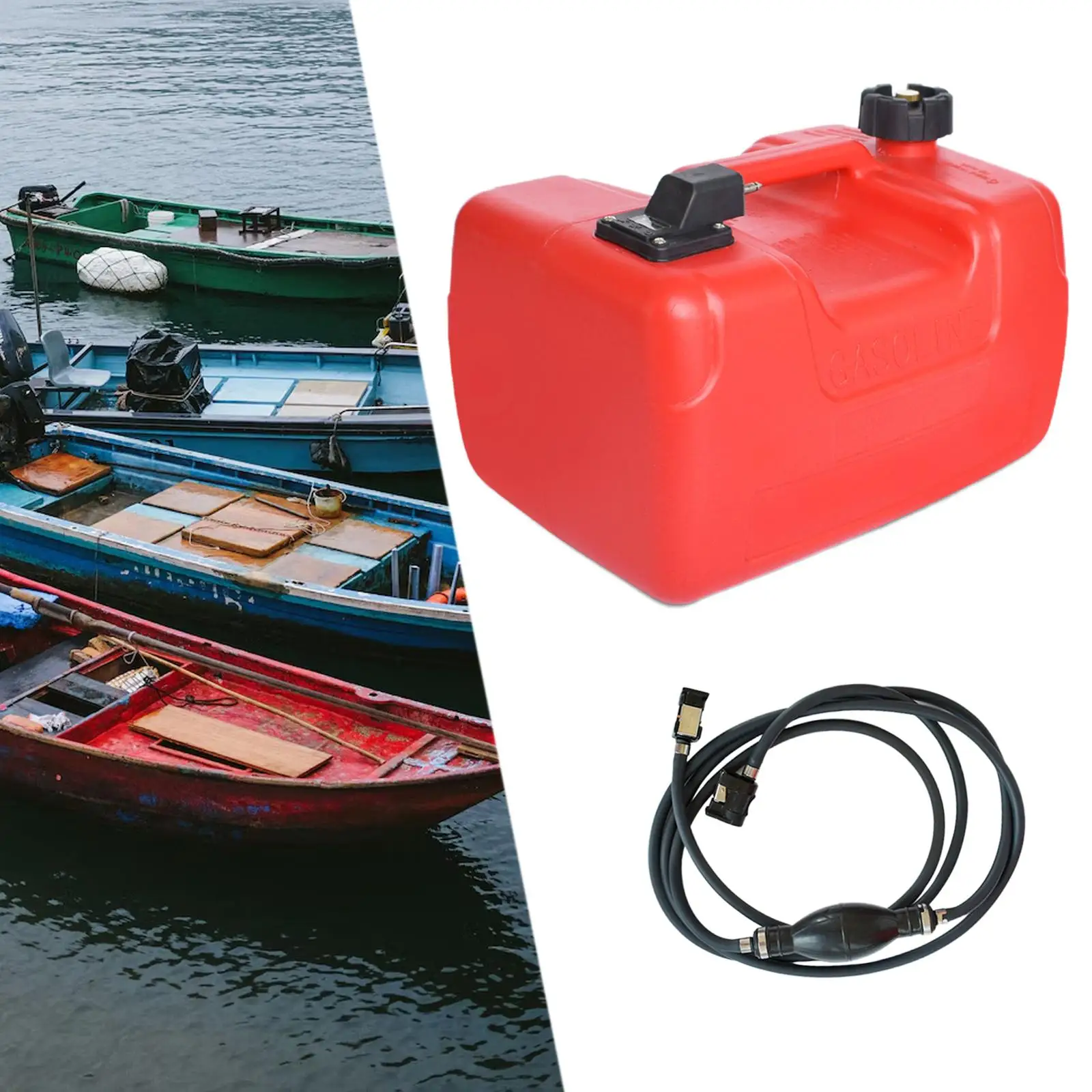 Boat Fuel Tank Portable Easy to Use Wear Resistant Practical 12 Litres