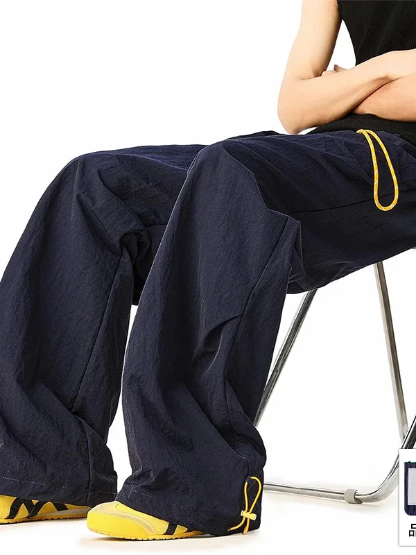 

American Sle Outdoor Casual Pants Men's Loose Straight Leg Wide Leg Summer Thin Qui Dry Couple Leisure Long Trousers