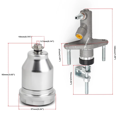 Imagen 2 del producto Depósito de cilindro maestro de embrague de aluminio para Honda Civic EG 92-95 EK 96-00 Integra DC2 94-01 CRX GSR Si tipo R 46920-S04-A01