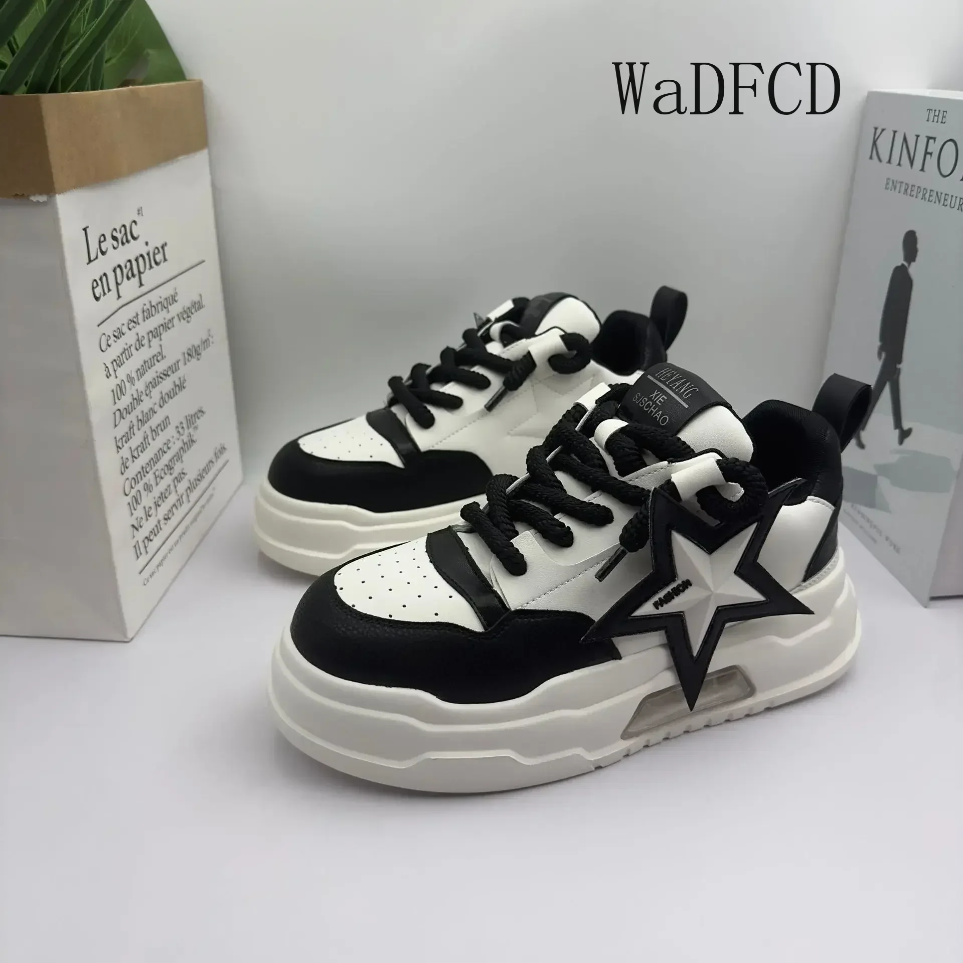 Sneakers Casual Mens Designer Air Cushion Board Shoes Fashion Microfiber Leather Breathable Height Increased Flat Platform Shoes