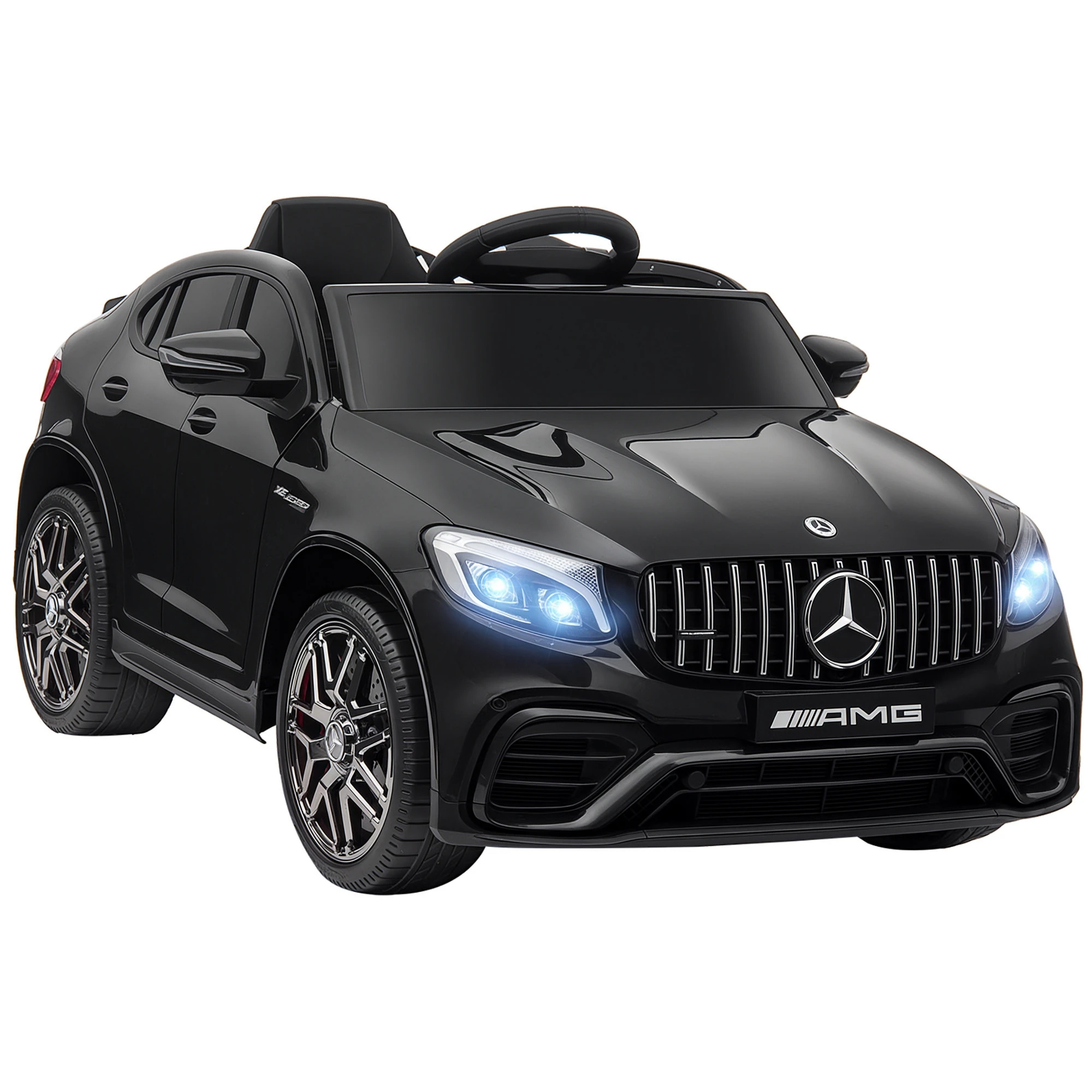 HOMCOM Coche Eléctrico Niños +3 Años con Mando MP3 USB Luces y Sonidos Carga