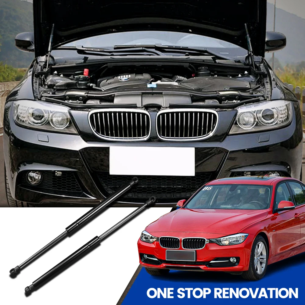 For BMW 3 Series E90 E91 E92 E93 2005-2013 51237060550 Bonnet Hood Gas Front Shock Lift Strut Bars Support Rod Accessories 2PCS