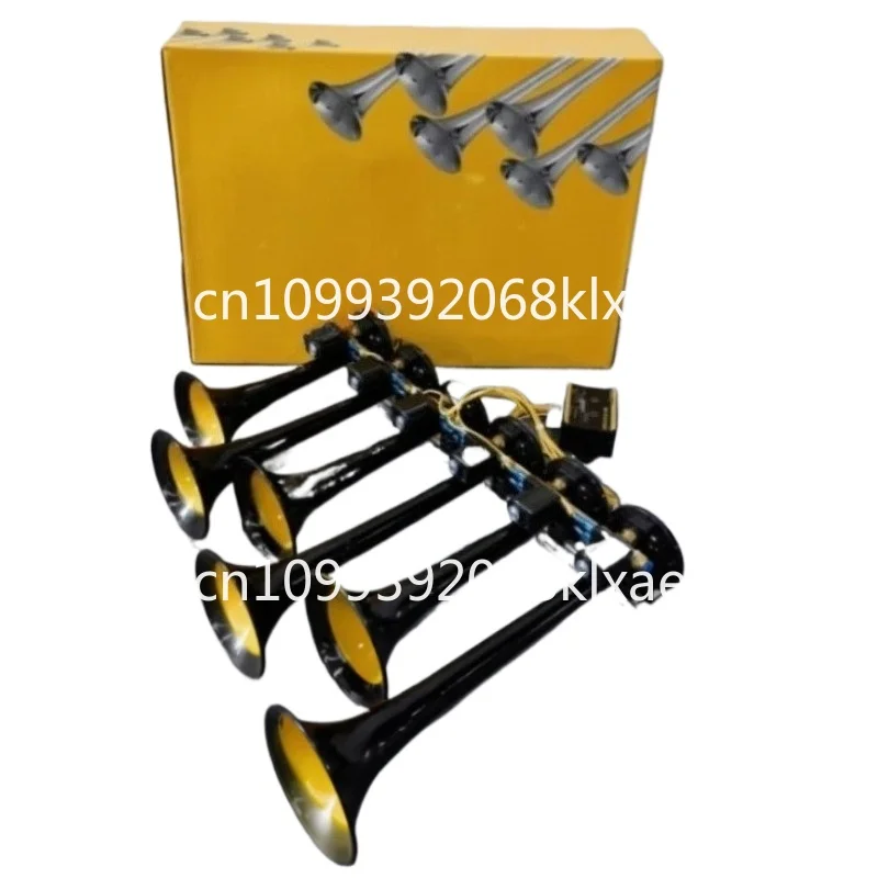 24 volt six-tube thirty-six horn, tube air-controlled whistle, bus whistle six-tube music horn