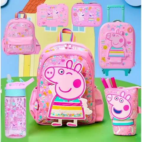 Australian Piggy Backpack Student Travel Suitcase Outdoor Lunch Box Storage Square Meal Bag Stationery Shrink Pencil Case Gifts