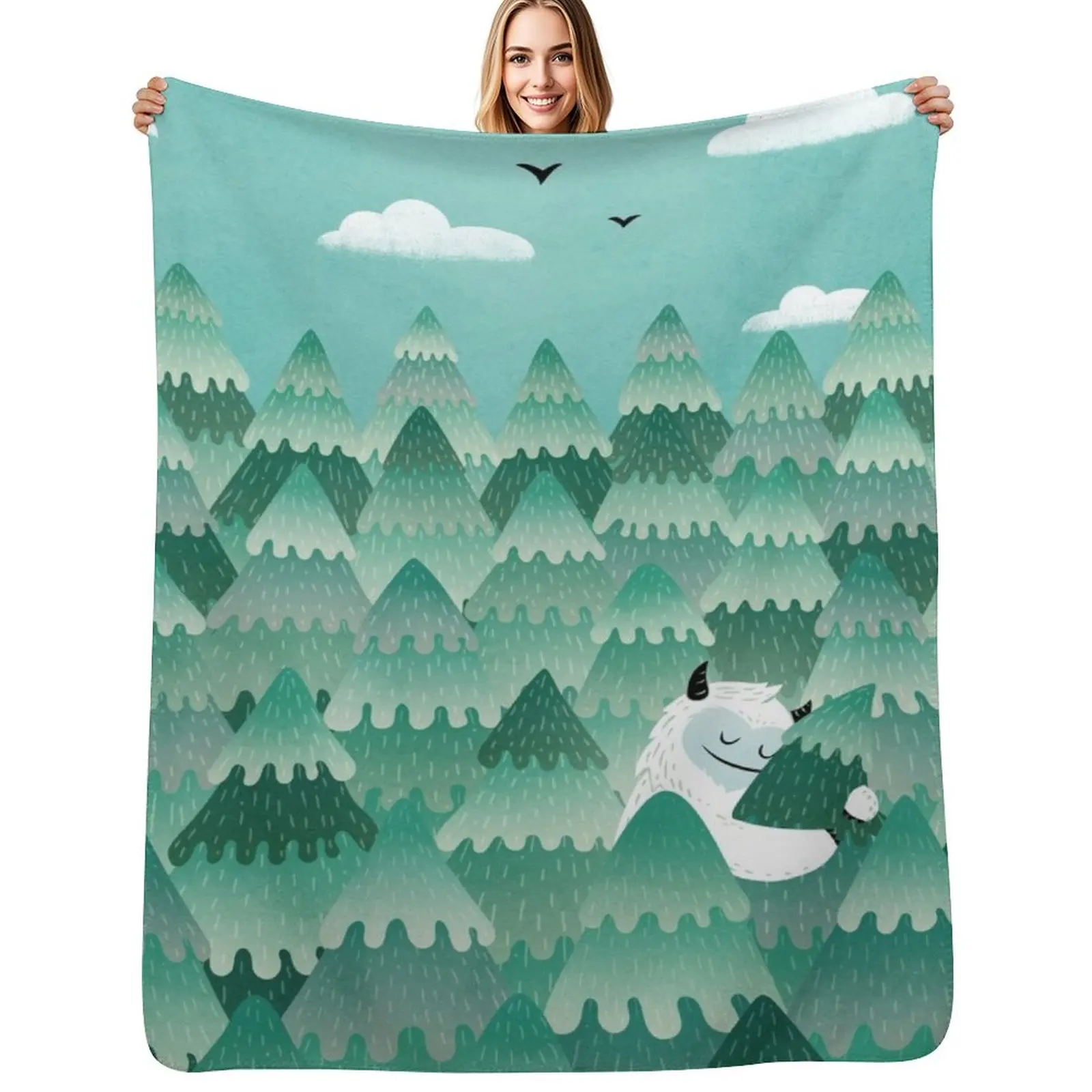 Tree Hugger (Spring & Summer version) Throw Blanket Decorative Sofa Large Luxury Throw blankets ands Sofa Throw Heavy Blankets