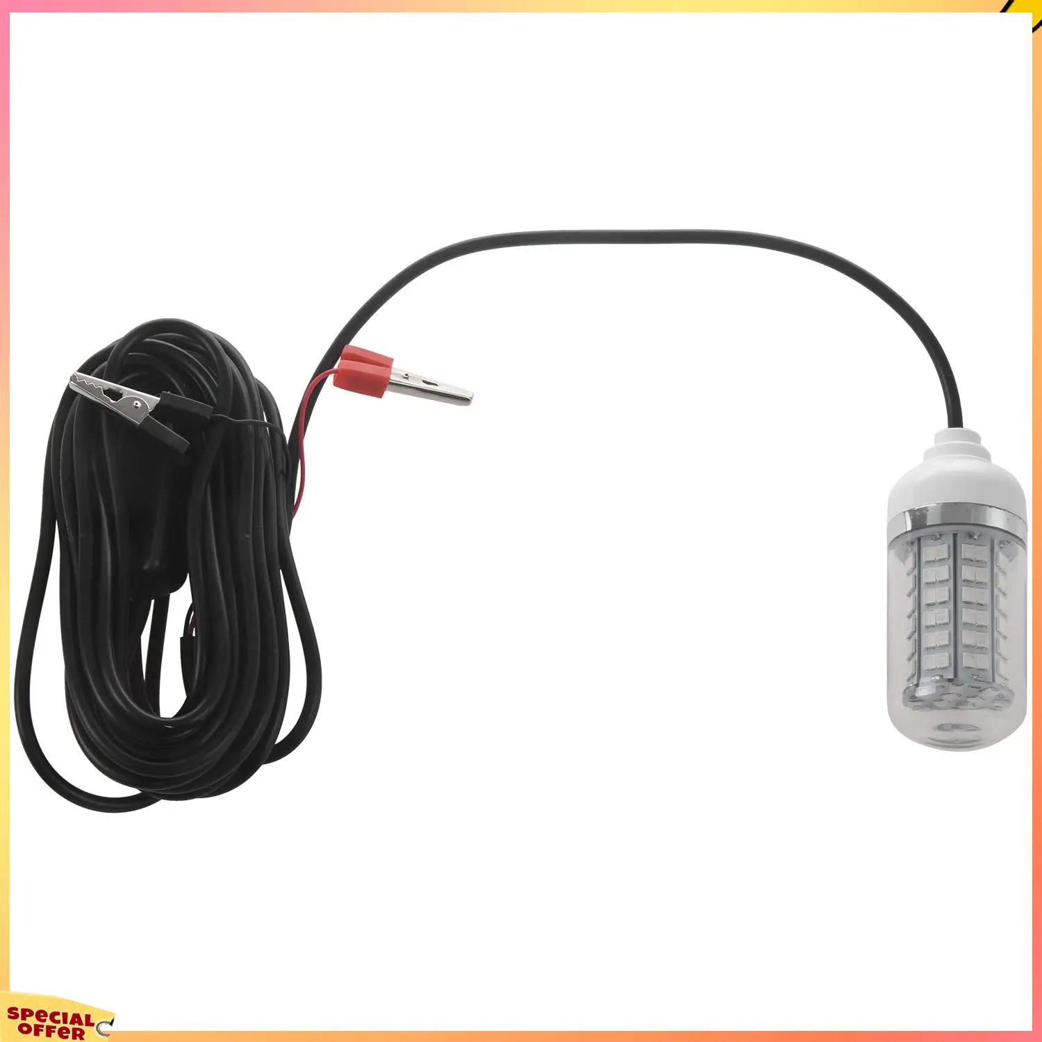 ABFI 4X 12 فولت مصباح الصيد الأخضر 108 قطعة LED تحت الماء مصباح الصيد السحر صياد السمك مصباح يجذب الجمبري الحبار الكريل #5