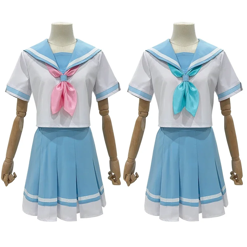 FC6HOLOUN Sound Euphonium Anime Okame Kumiko Kato Hazuki Kawashima Cosplay Costume  JK Skirt Summer School Uniform Bow Tie @FC8！