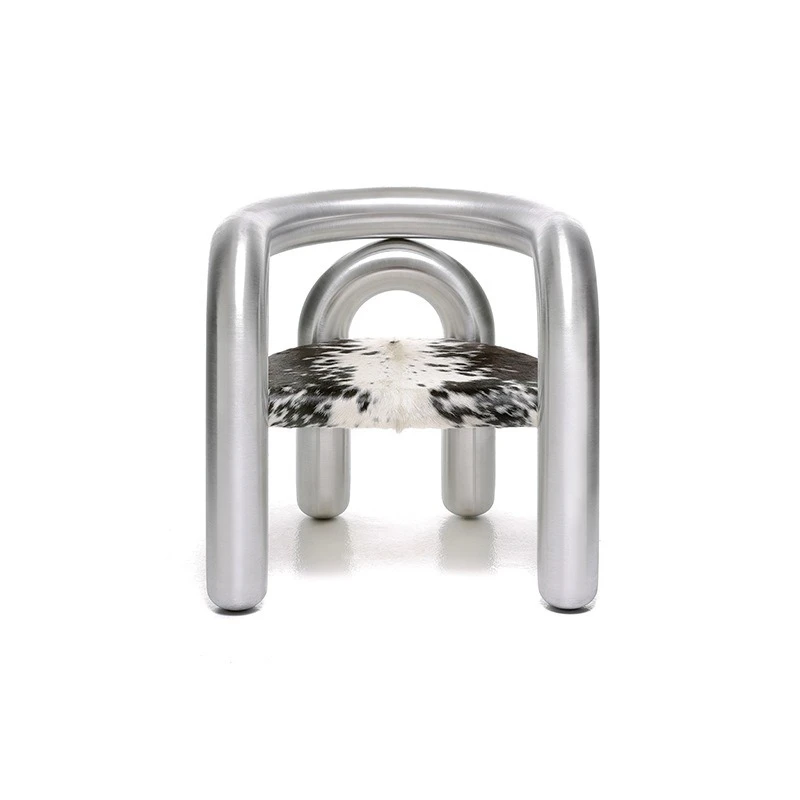 

Special-shaped leisure chair single chair Nordic tube curved line hand chair Designer