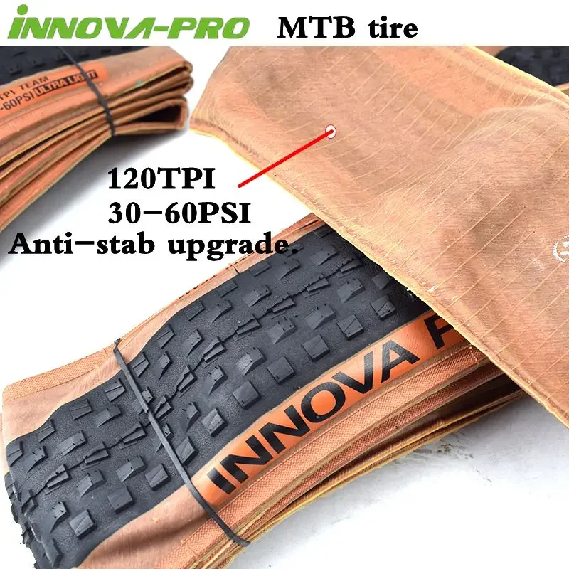 Innova Ultra Light Mountain Bike Tire MTB 26 27.5 29 x 2.1/2.25 Inch Anti Puncture Tire Folding Tire