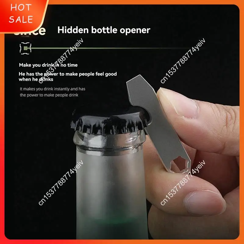 Mini palanca multifuncional, abridor de botellas, llave Hexagonal, herramienta multifuncional portátil para exteriores, equipo de Camping A62X